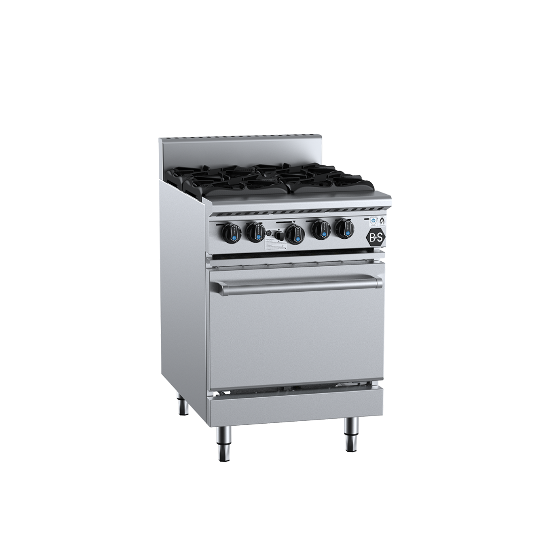 B & S 4 BURNER GAS RANGE - OV-SB4 – Suncoastcateringequip